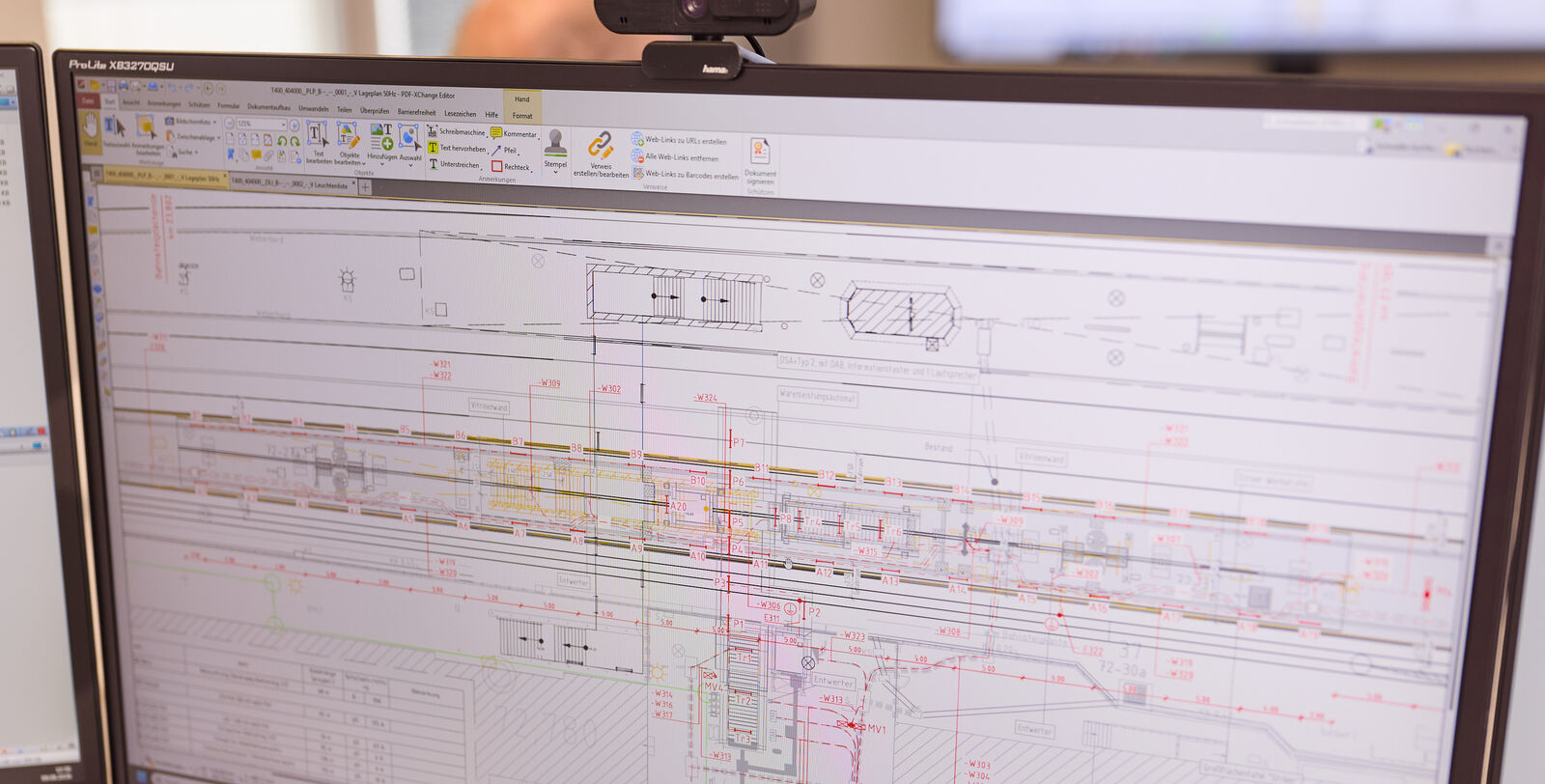 Gleis- und Anlagenplanung am CAD-Bildschirm